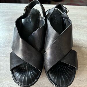 Born wedge sandal